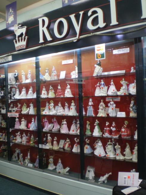 Small sample of the fine china on display at the Pharmacy