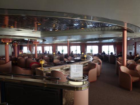 The Merian Lounge at the front of the Ferry.