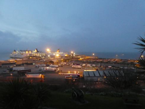 Rosslare Harbour was a hive of activity in the middle of the night. All gone by the time we got up.
